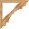 Ekena Millwork Olympic Traditional Rough Sawn Bracket w/ Offset Brace, Western Red Cedar, 6"W x 48"D x 48"H BKT0604X48X48OLY01RWR - alternate 2